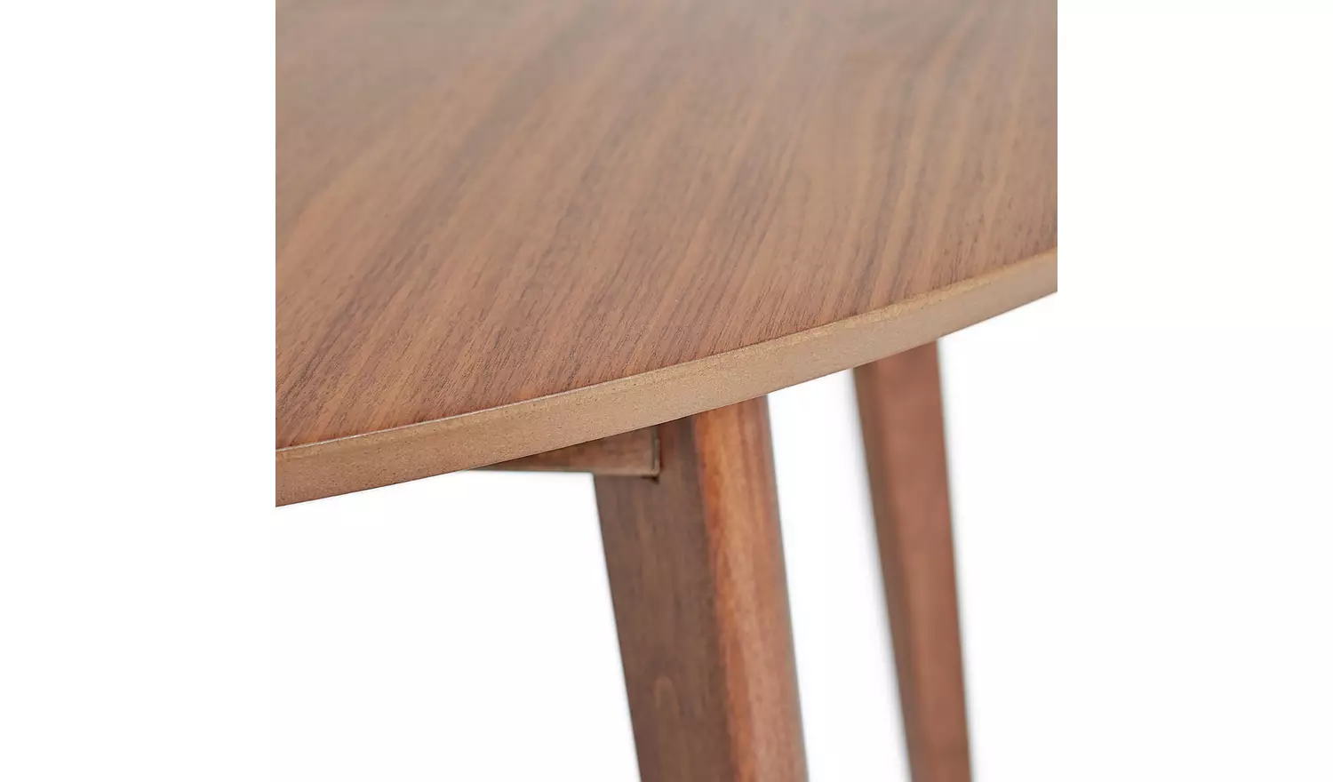 Habitat Skandi Walnut Veneer Round 4 Seater Table