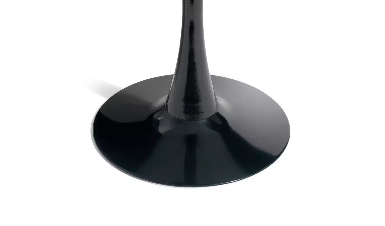 Habitat Tulip Marble Effect 4 Seater Dining Table - Black