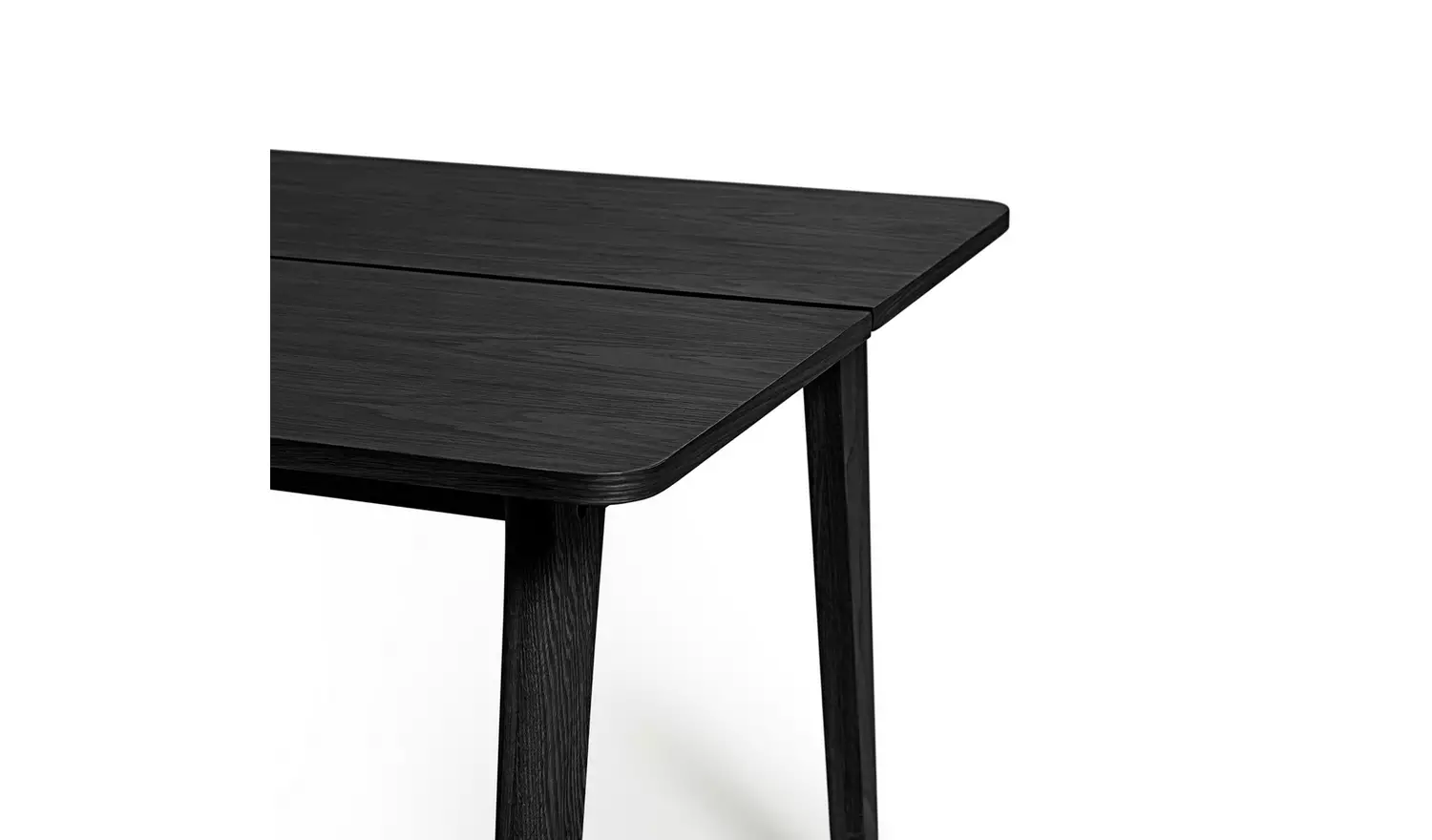 Habitat Nel Wood Veneer 4 Seater Dining Table - Black
