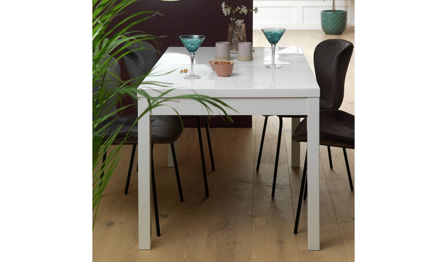 Argos Home Lyssa Extending 4-6 Seater Dining Table - White