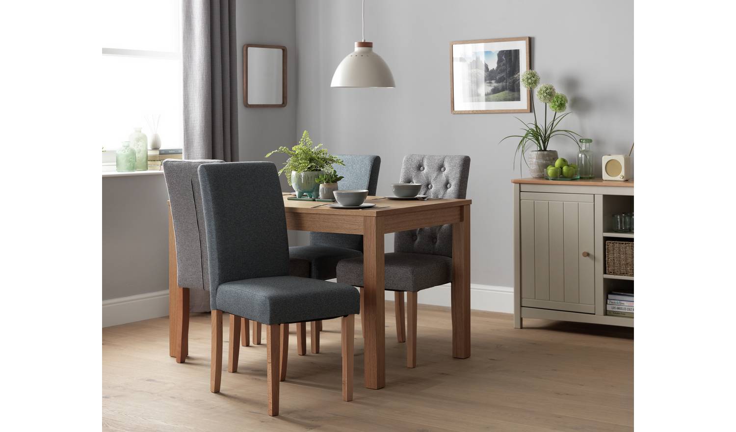 Habitat Clifton Oak Veneer 4 Seater Dining Table - Natural