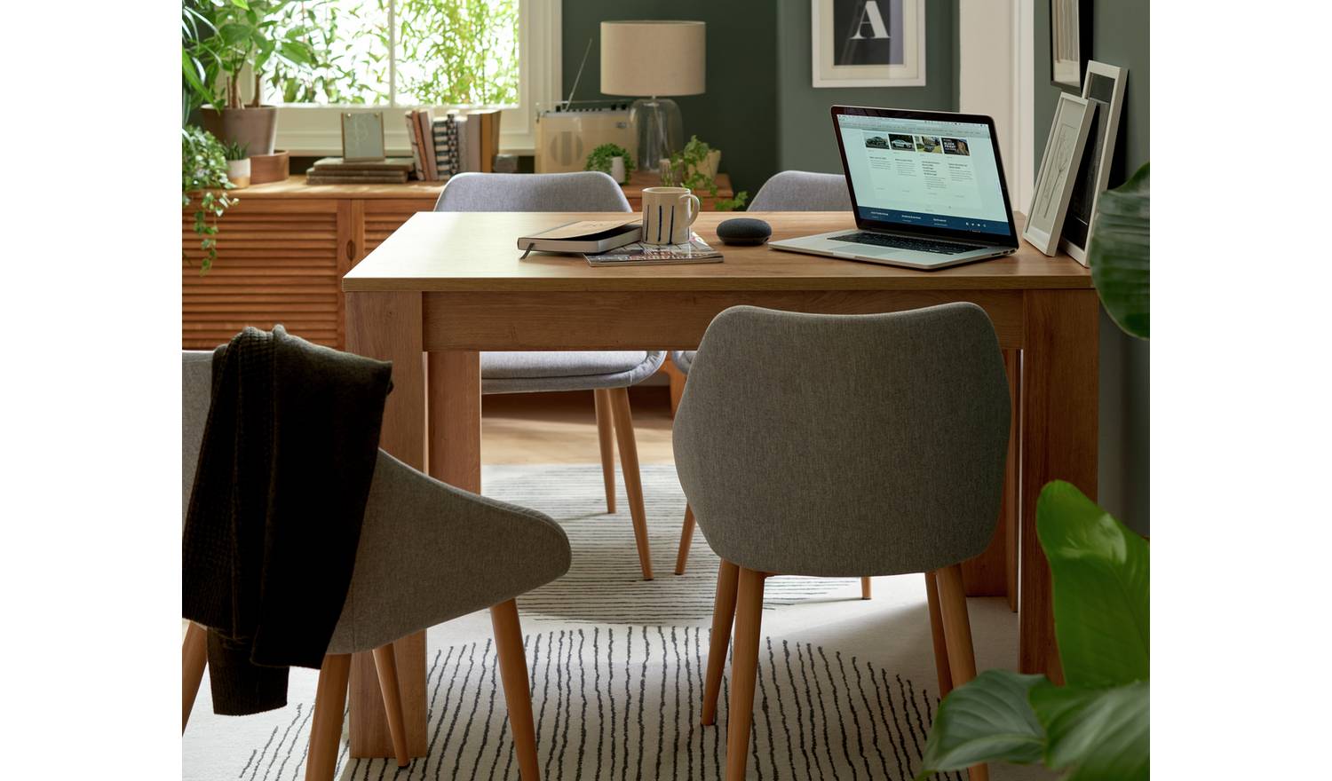 Argos Home Miami 4 Seater Dinner Table - Oak Effect