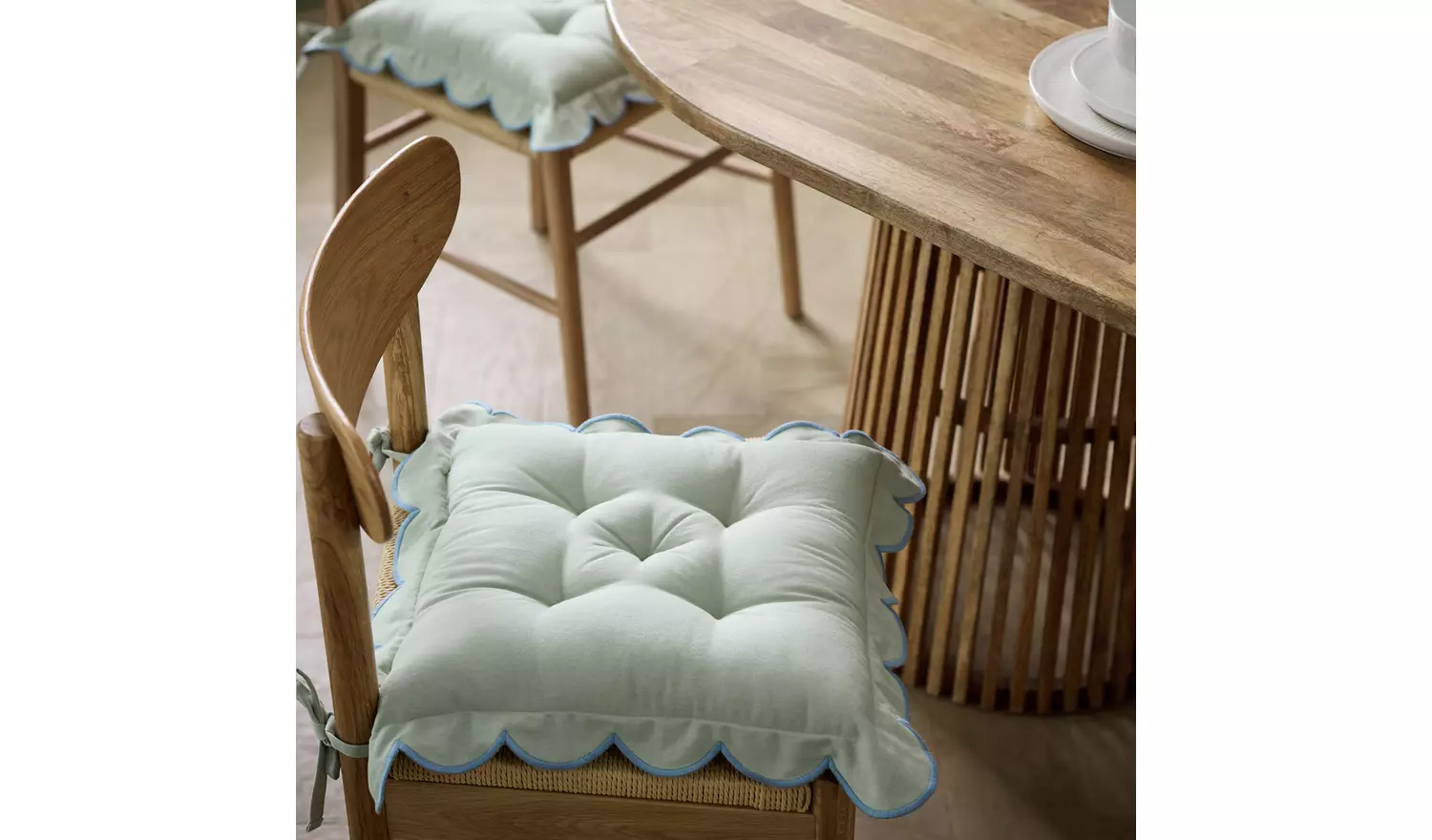 Habitat Scallop Pack of 2 Seat Cushions - Green