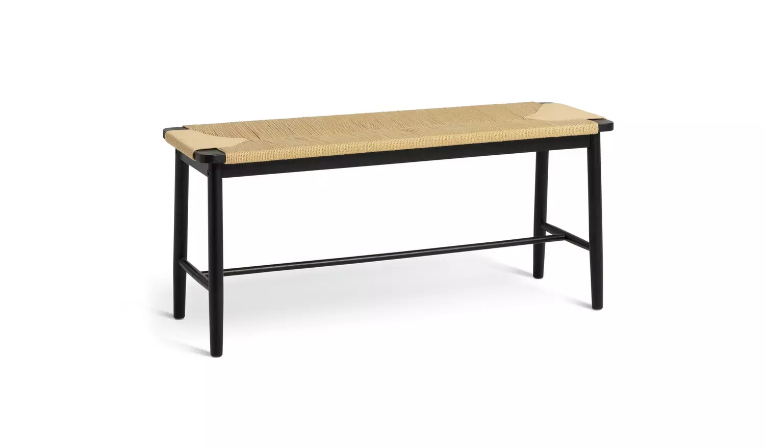 Habitat Hanna Oak Bench - Black