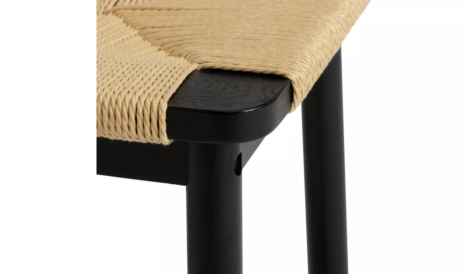 Habitat Hanna Oak Bench - Black