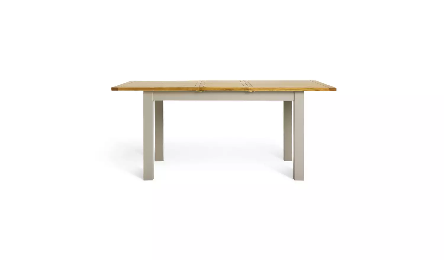 Argos Home Ashwell Ext Oak Dining Table & 4 Grey Chairs