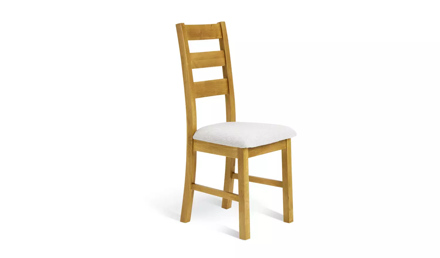 Argos Home Ashwell Ext Oak Dining Table & 4 Grey Chairs