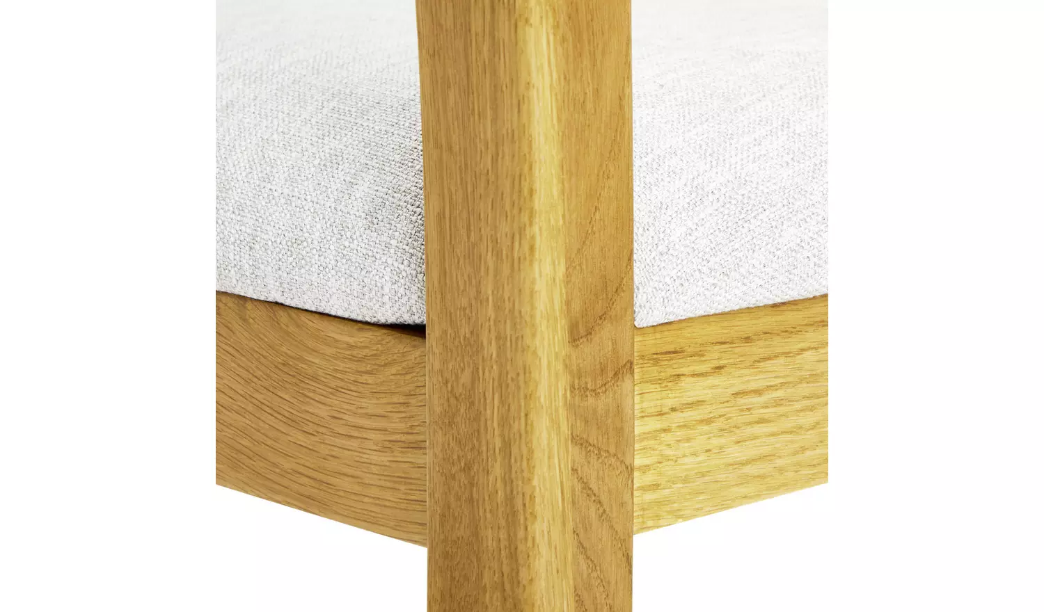 Argos Home Ashwell Ext Oak Dining Table & 4 Grey Chairs