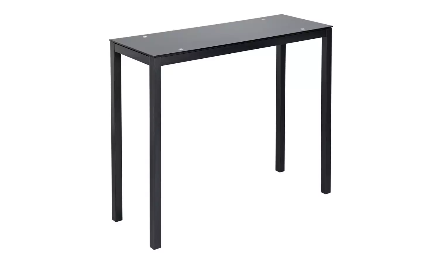 Argos Home Lido Black Bar Table & 2 Black Chairs