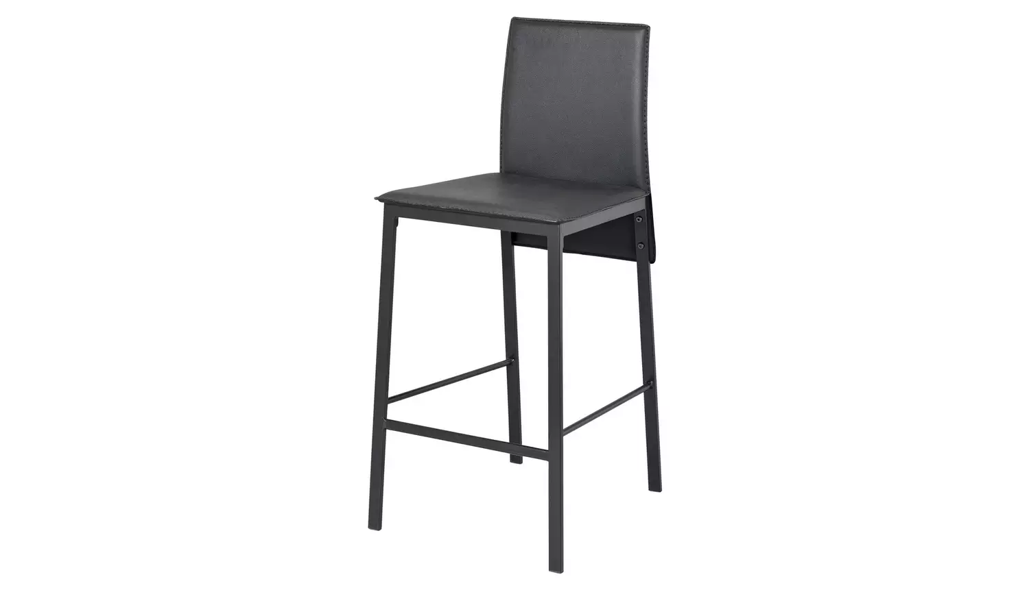 Argos Home Lido Black Bar Table & 2 Black Chairs