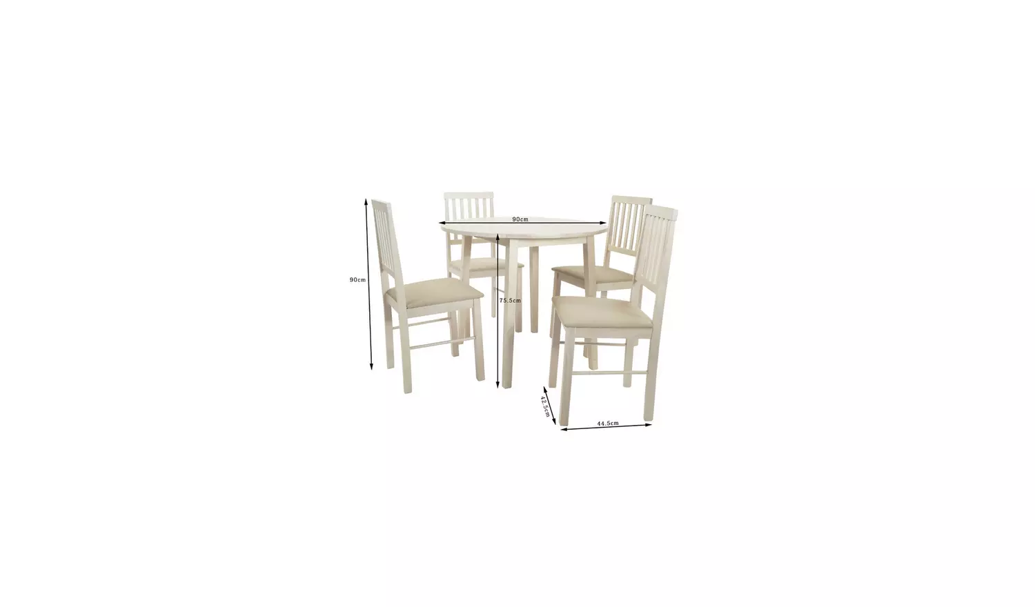 Argos Home Kendal Extending Oak Dining Table & 4 Oak Chairs