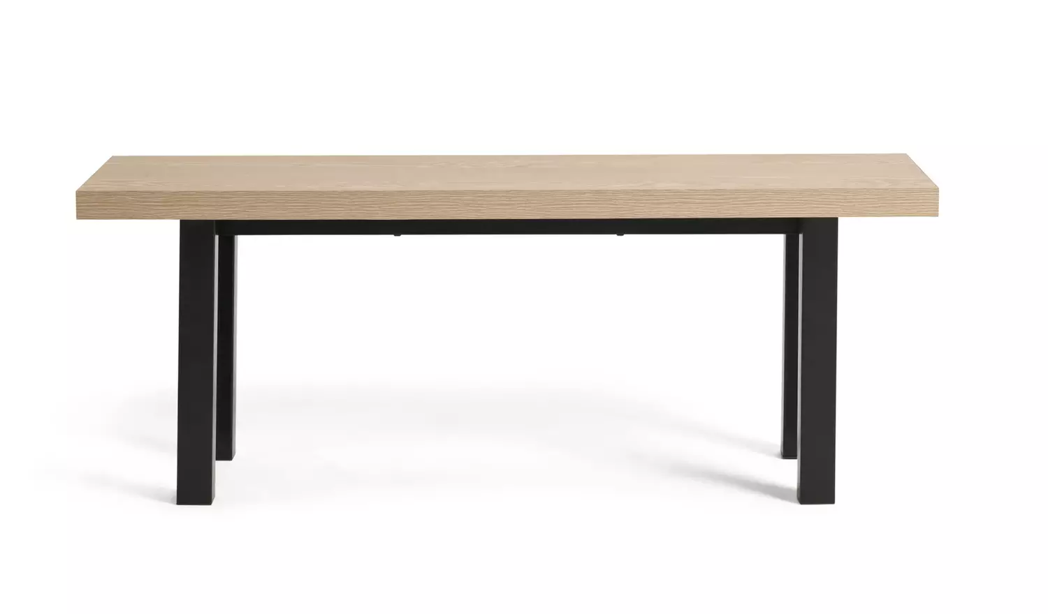 Habitat Zayn Non-Extend Birch Dining Table & 2 Birch Benches