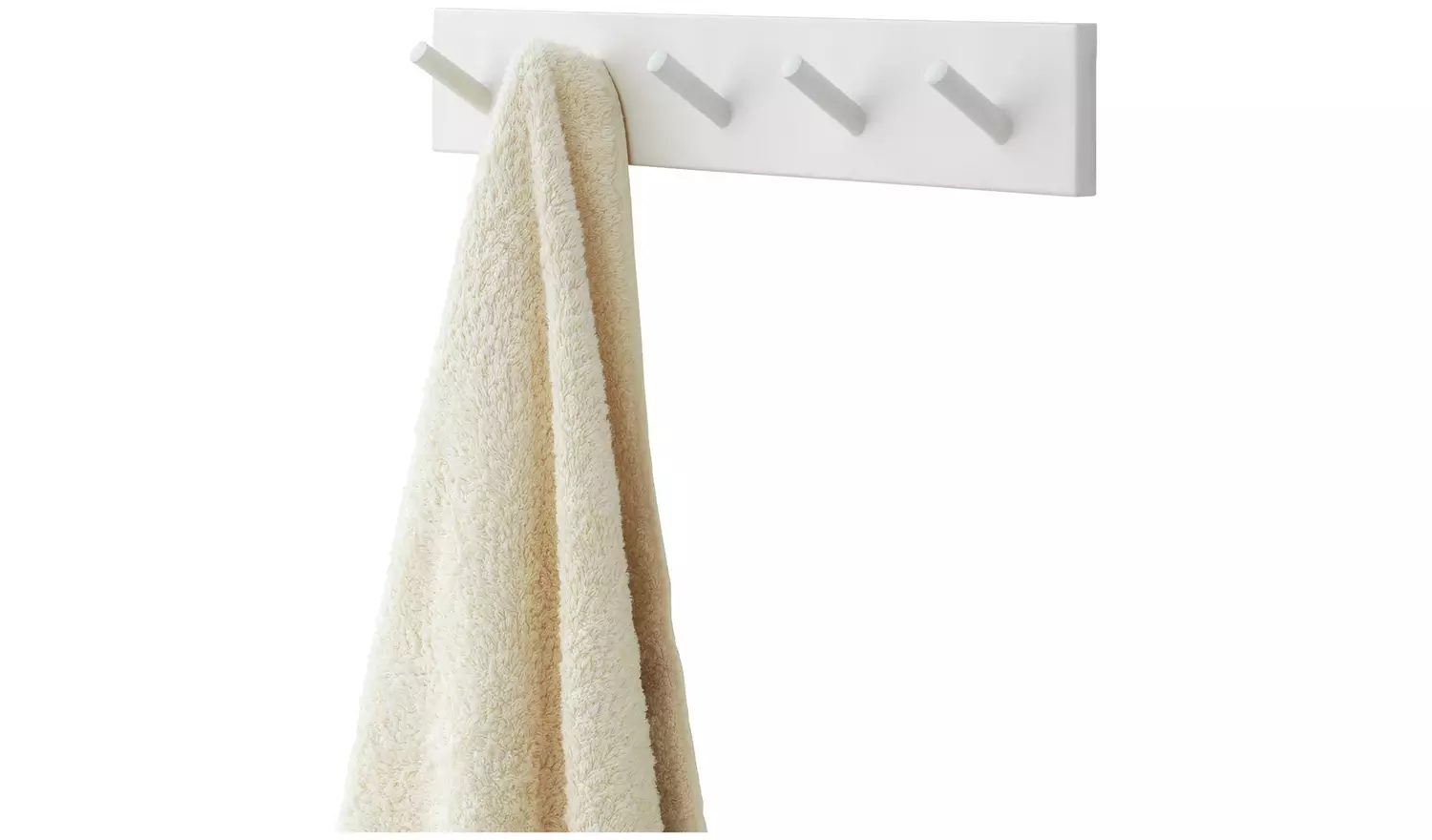 Argos Home 5 Peg Hooks - White
