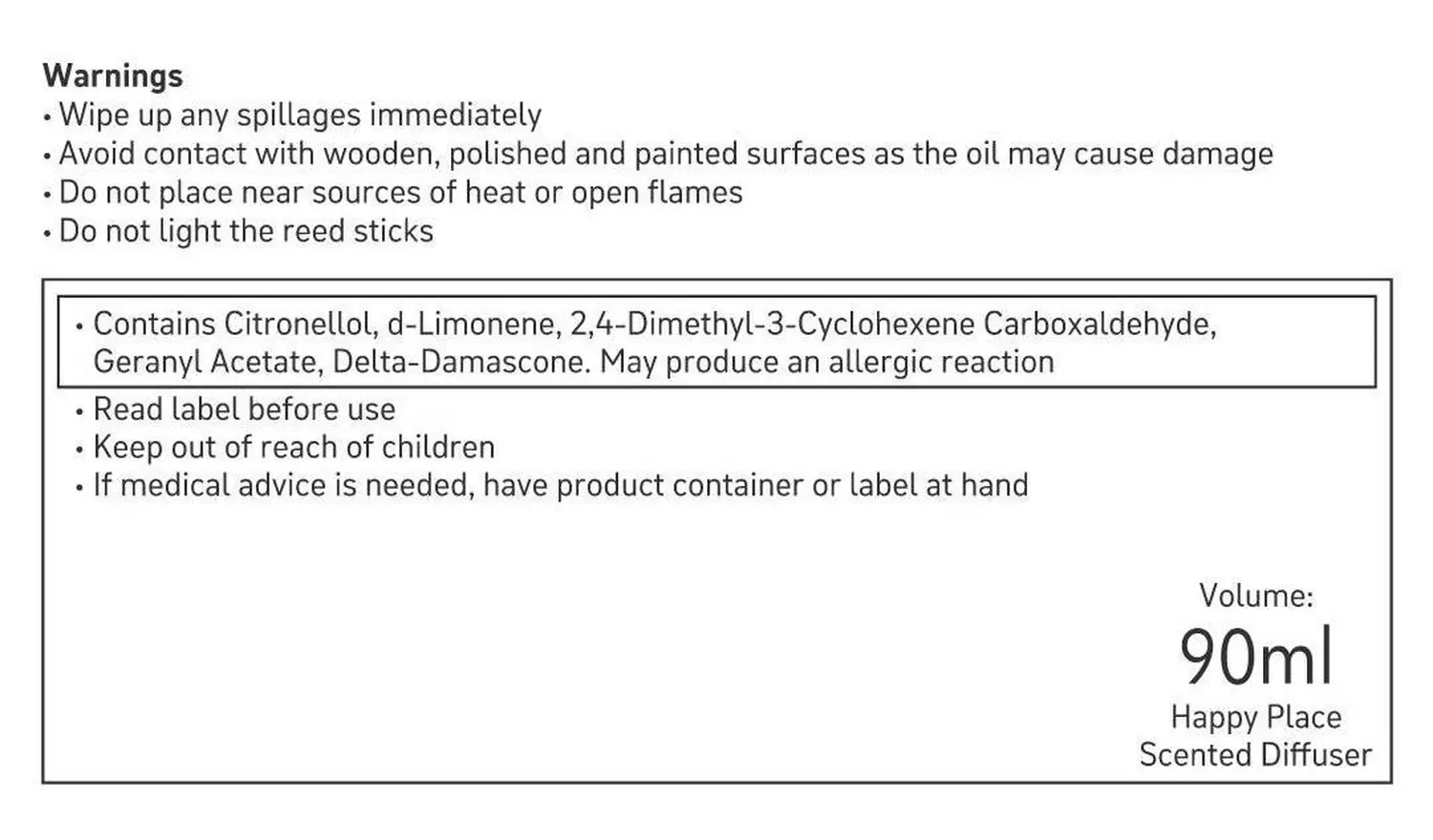 Habitat x Designs in Mind Scented Reed Diffuser -Happy Place