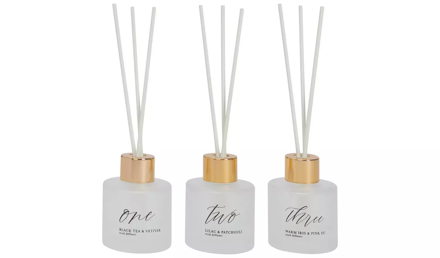 Argos Home 45ml Diffuser Set - Black Tea, Amber & Warm Iris