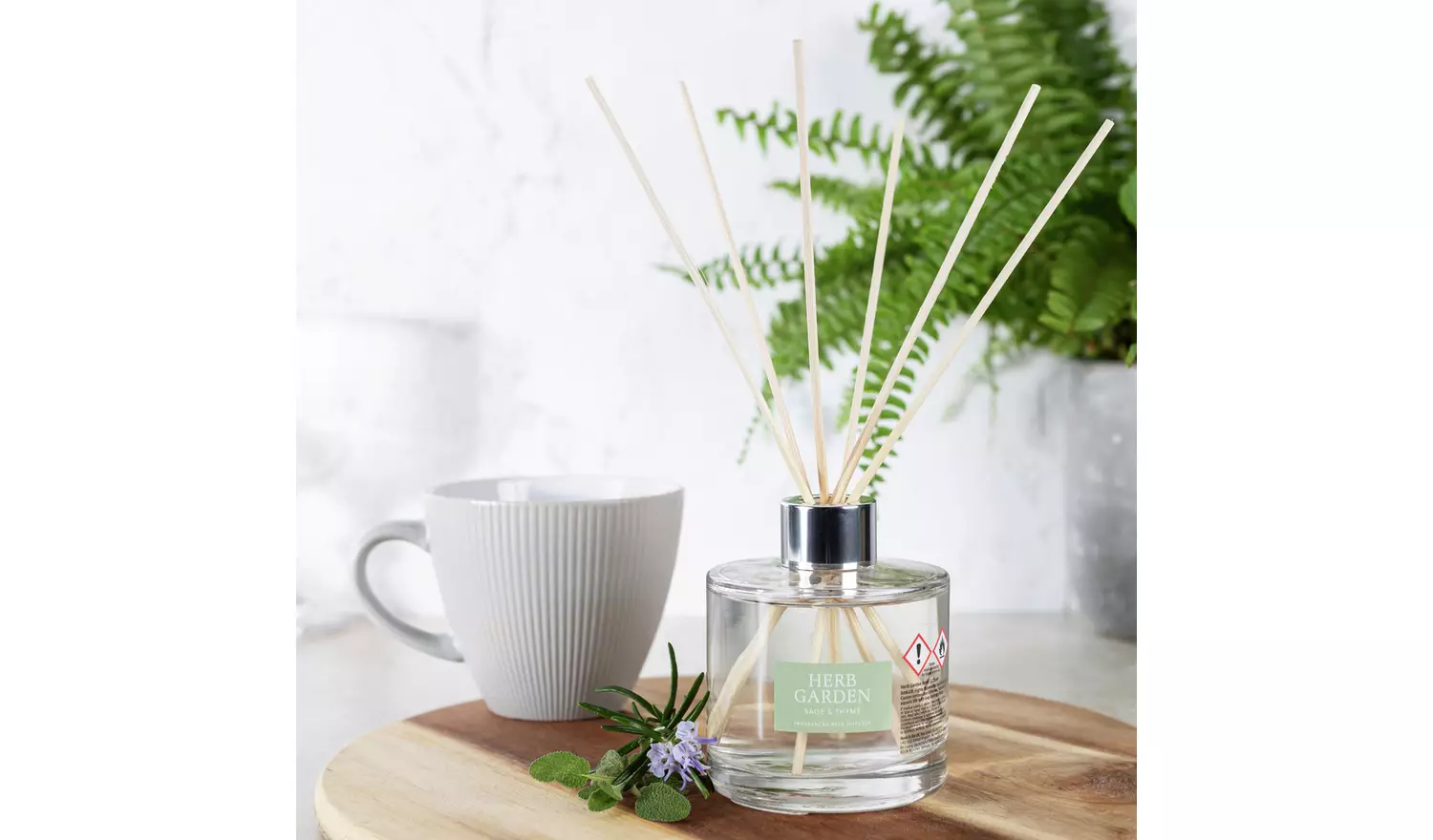 Wax Lyrical 200ml Scented Diffuser - Herb Garden
