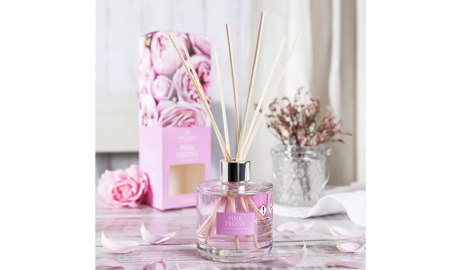 Wax Lyrical 200ml Reed Diffuser - Pink Peony