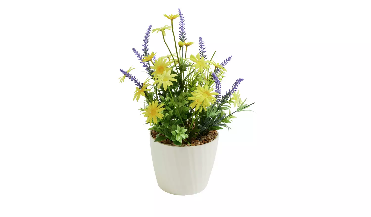 Garden By Sainsbury's Artificial Yellow Flowers In Pot