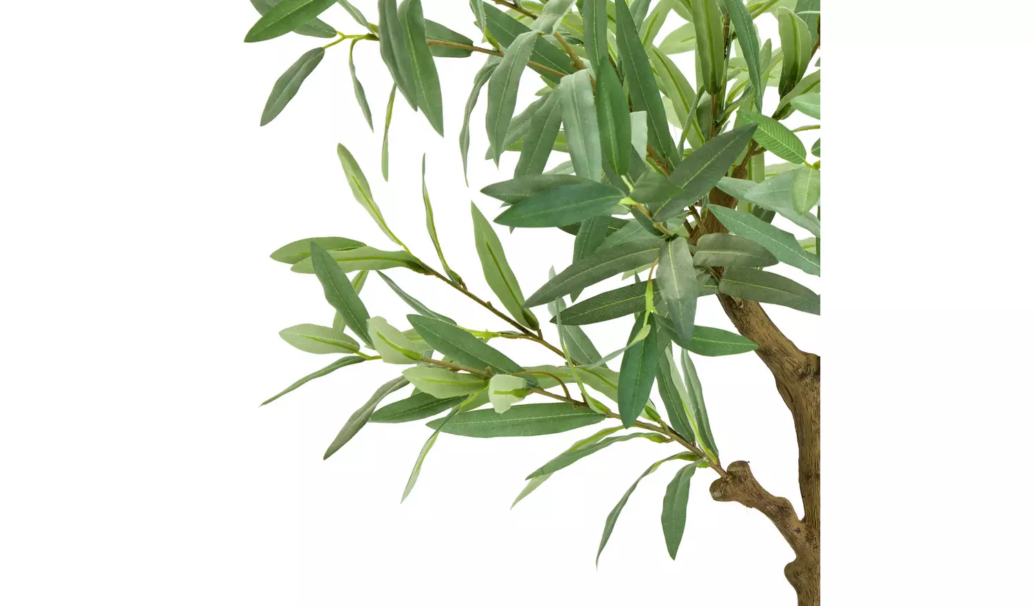 Habitat Artificial Green Olive Tree in White Resin Pot