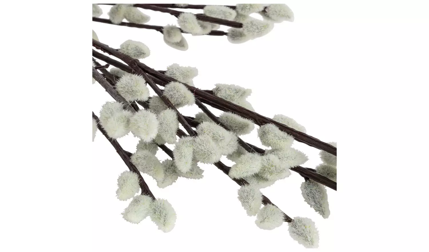 Argos Home Artificial Cream Pussy Willow Stems 3 Pack - 94cm