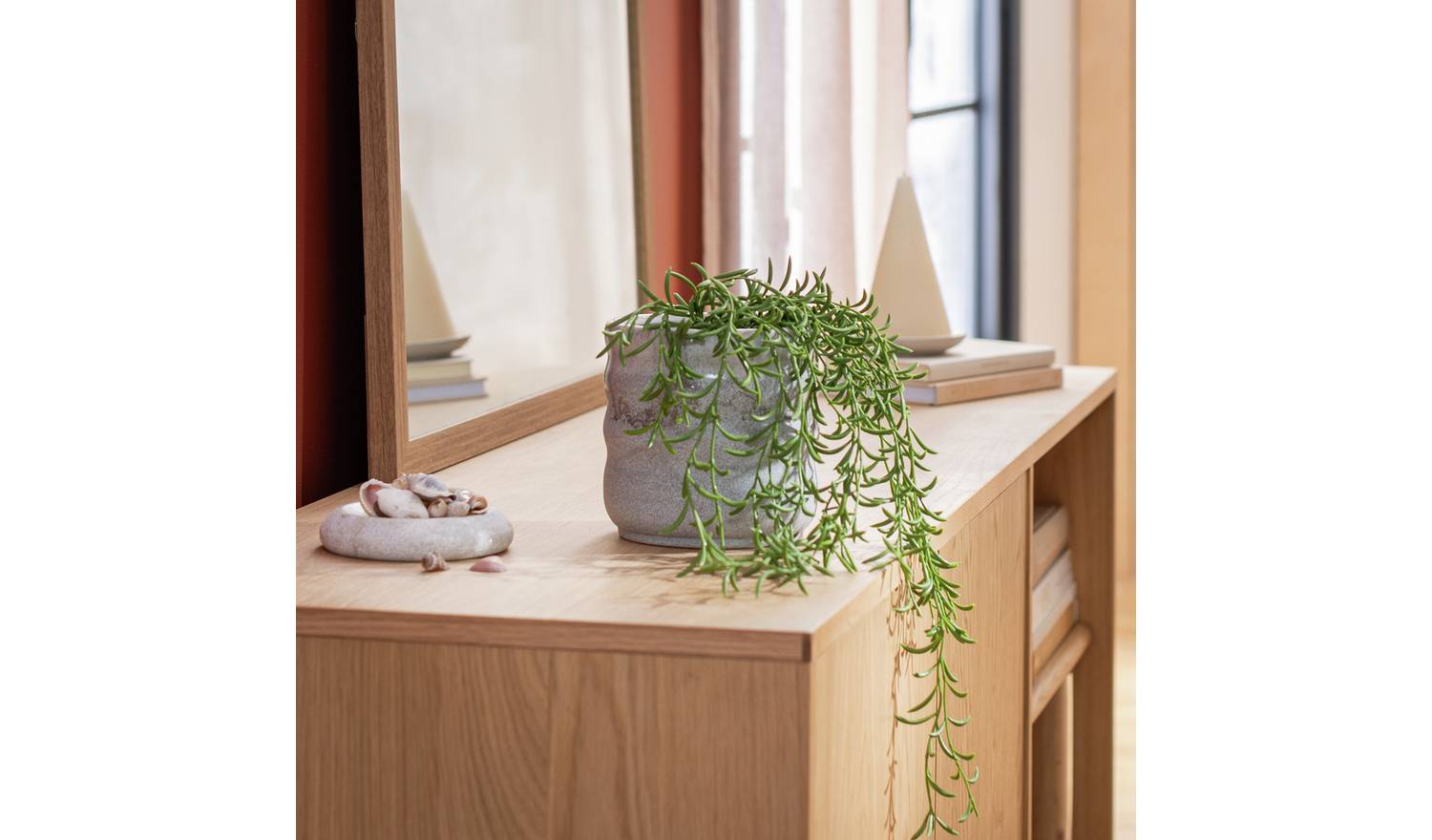 Habitat Artificial Green Trailing Fern Plant - 22.5cm