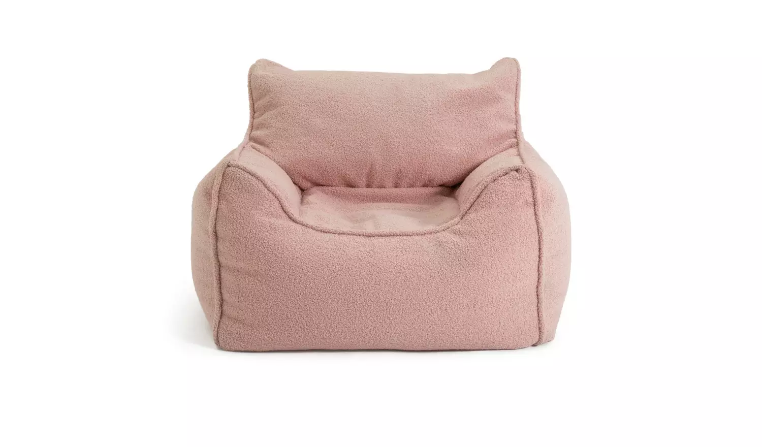 Kaikoo Kids Single Chair Boucle Bean Bag - Pink