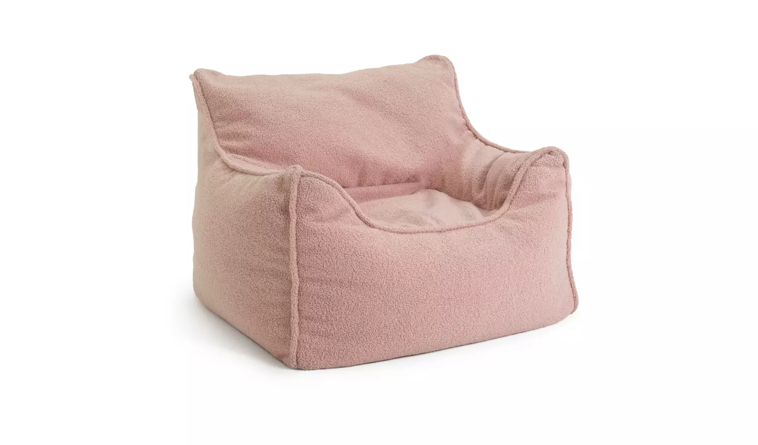 Kaikoo Kids Single Chair Boucle Bean Bag - Pink