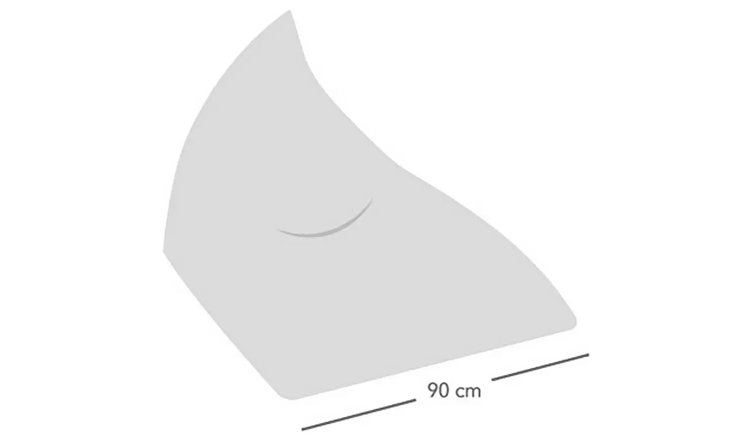 rucomfy Barley Fabric Humbug Beanbag - Charcoal