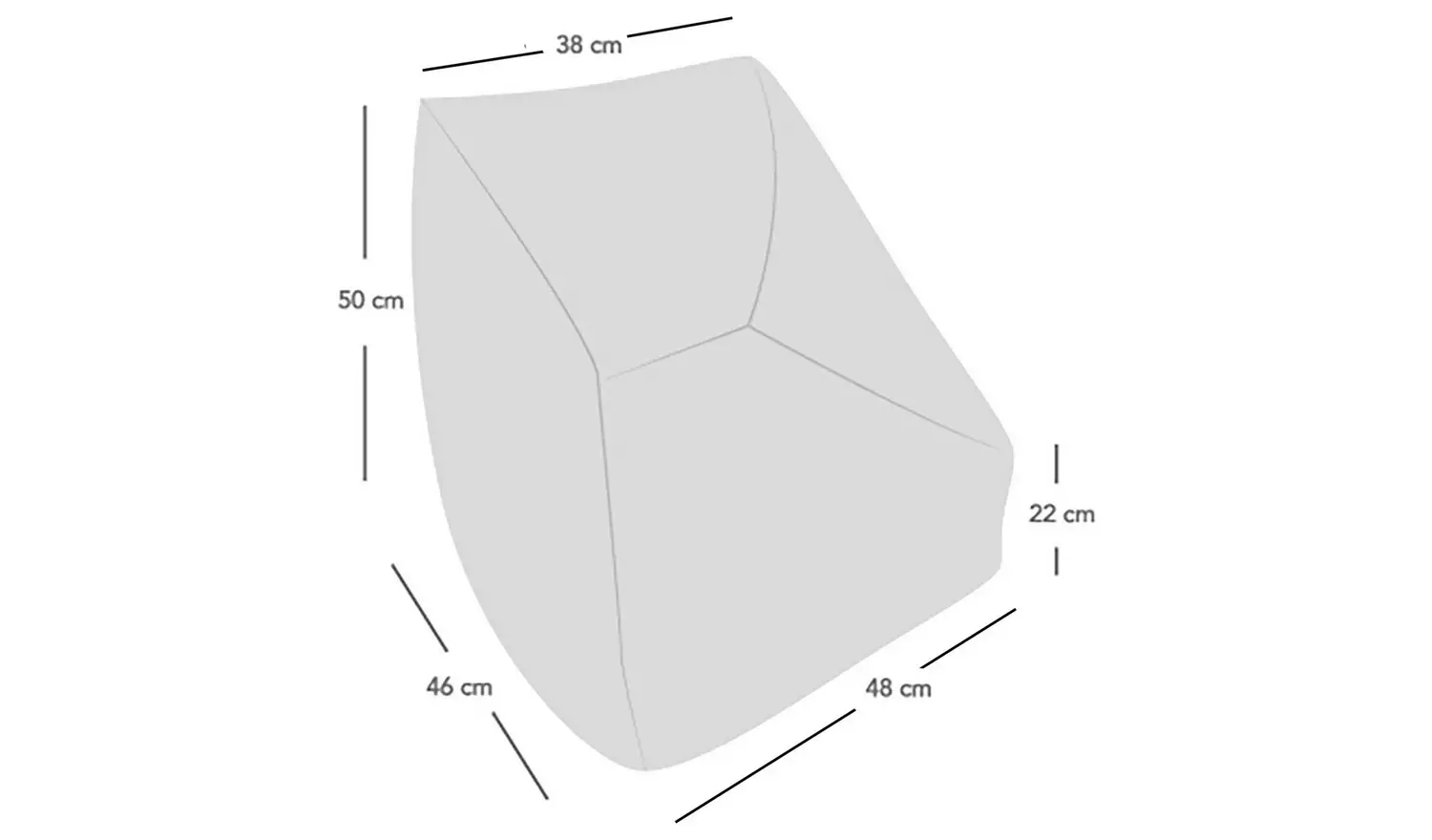 rucomfy Kids Snuggle Bean Bag Chair - Oat