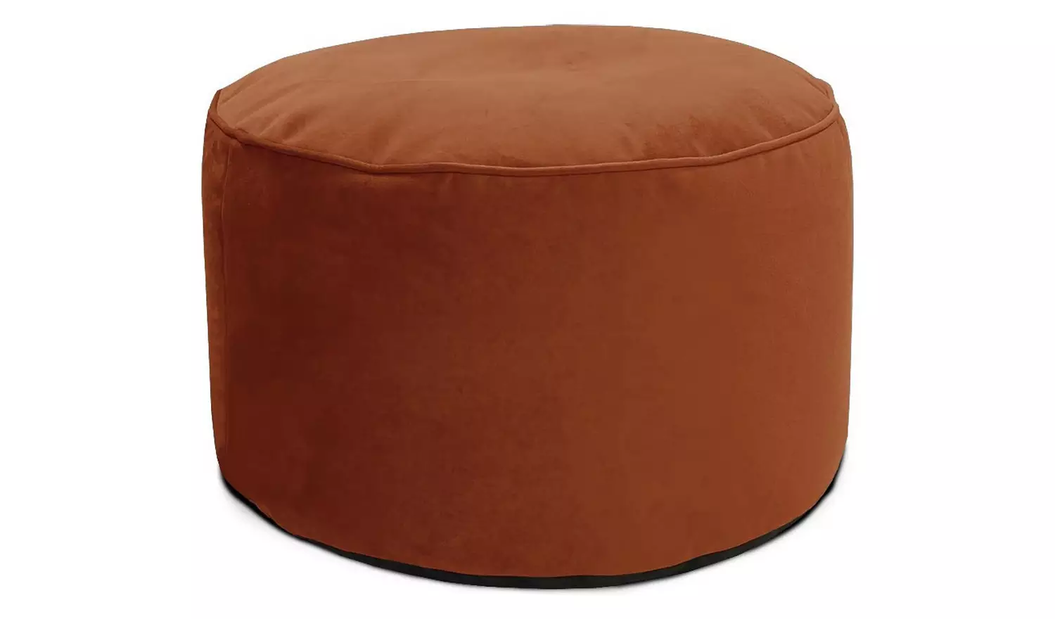rucomfy Velvet Pouffe - Rust