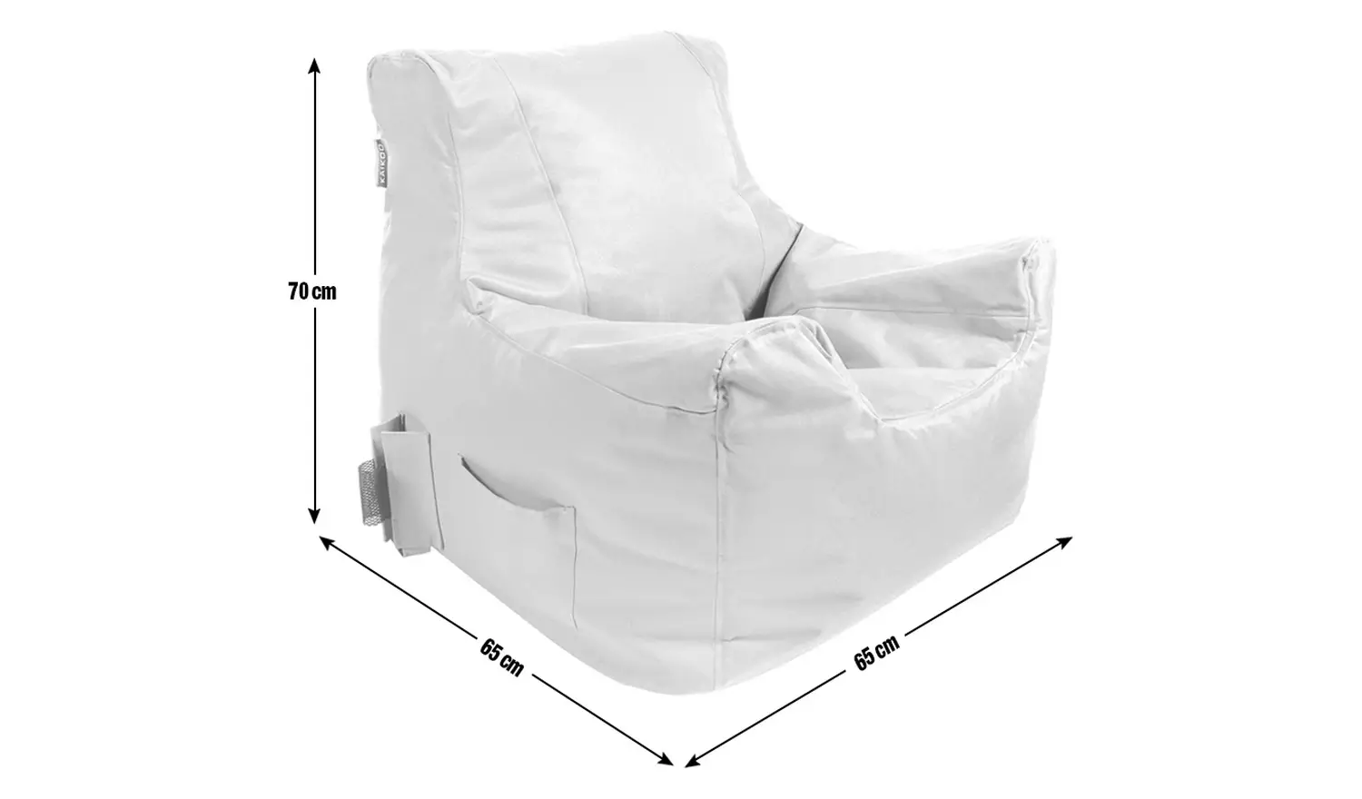 Kaikoo Large Blue Teenager Bean Bag Chair