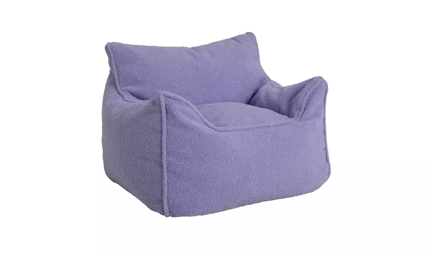 Kaikoo Kids Single Chair Boucle Bean Bag - LiLac