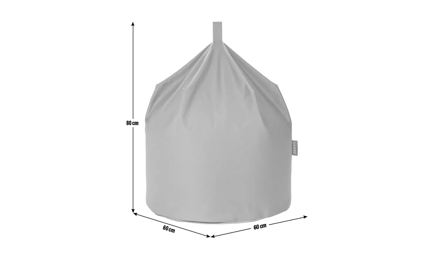 Kaikoo Classic Bean Bag - Grey