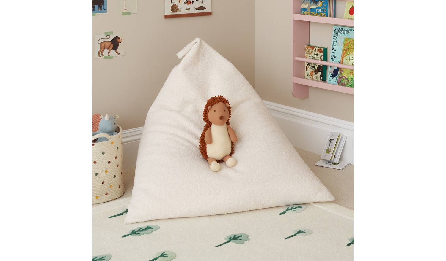 Great Little Trading Company Curly Pyramid Beanbag - Ivory