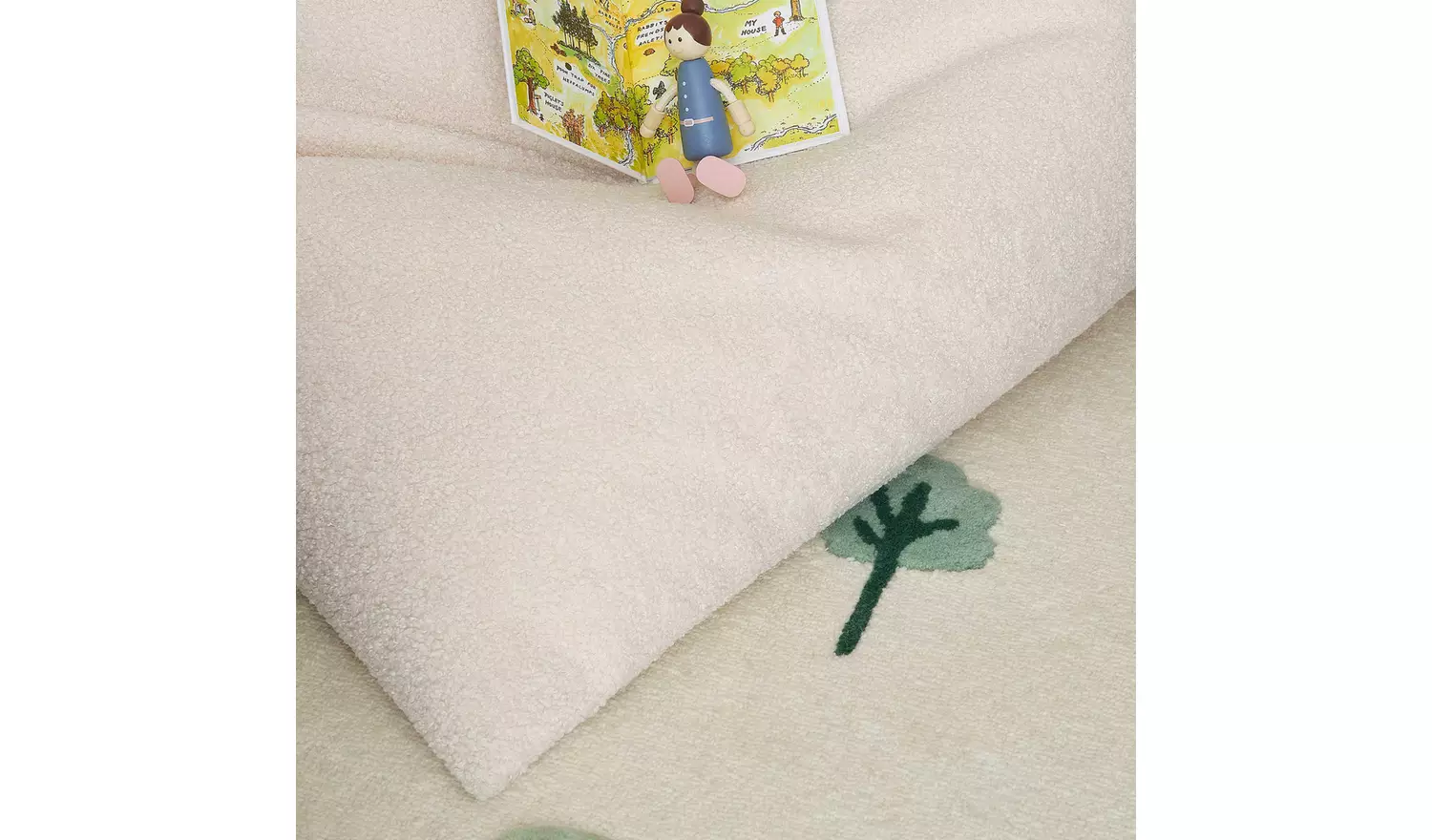 Great Little Trading Company Curly Pyramid Beanbag - Ivory