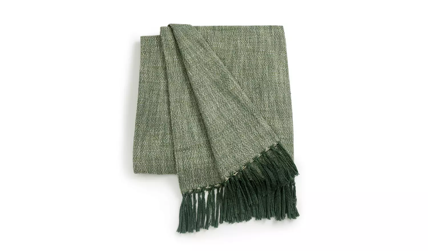 Habitat Woven Throw - Green - 125x150cm