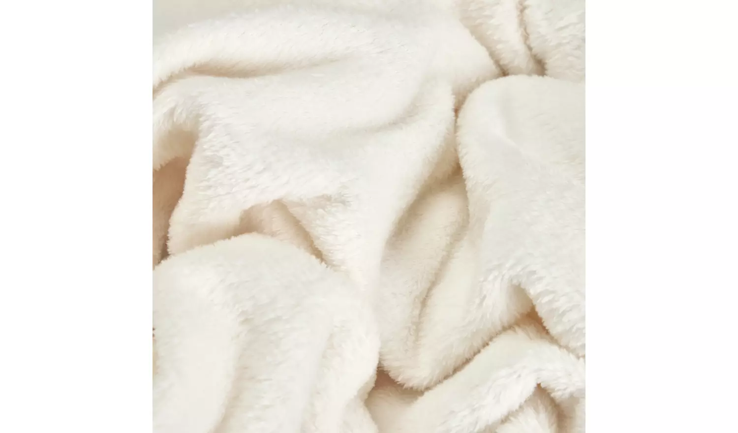 Argos Home Super Soft Fleece Throw - 125x150cm - Cream