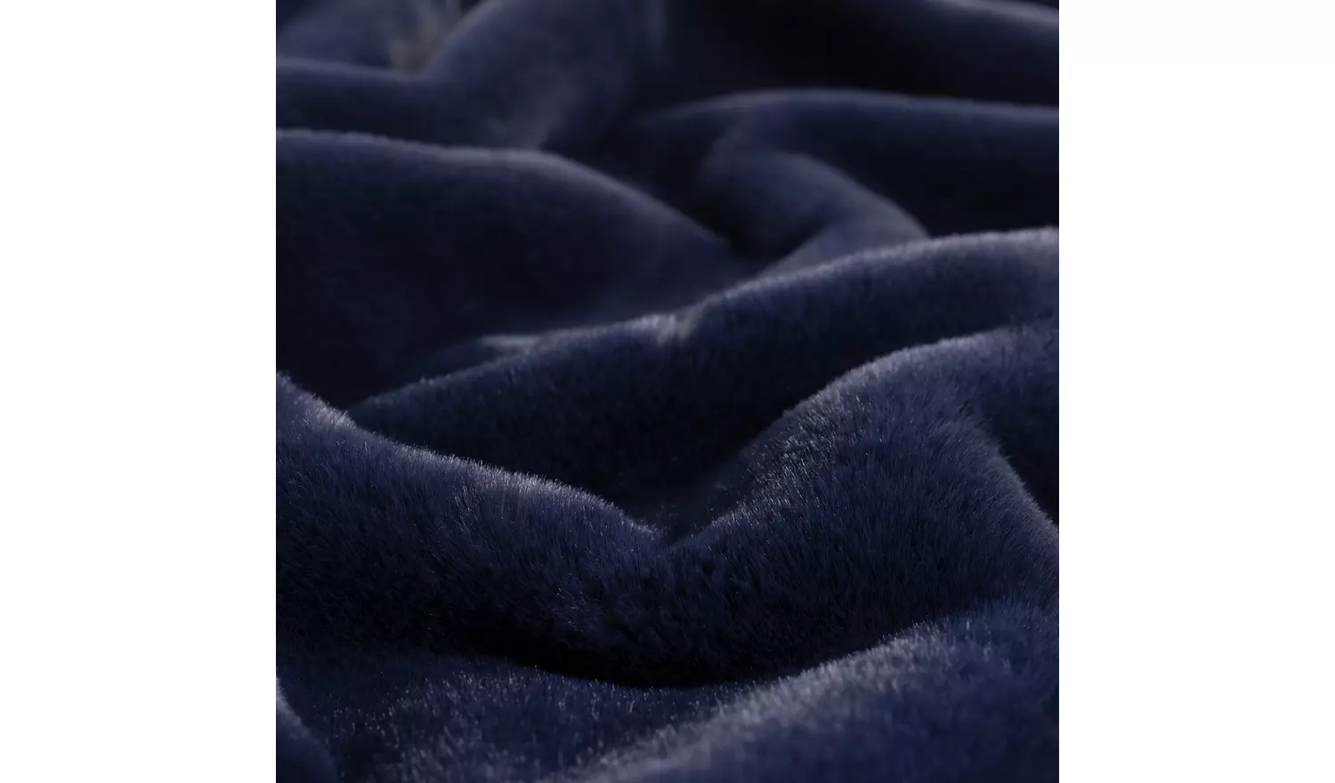 Habitat Faux Fur Throw - Navy- 125x150cm