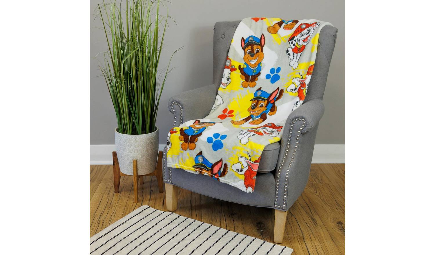 Paw Patrol Kids Fleece Throw - Multicoloured- 150x100cm