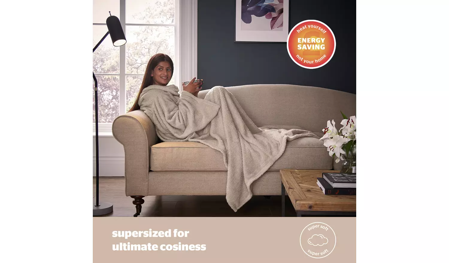 Silentnight Neutral Snugsie Wearable Blanket