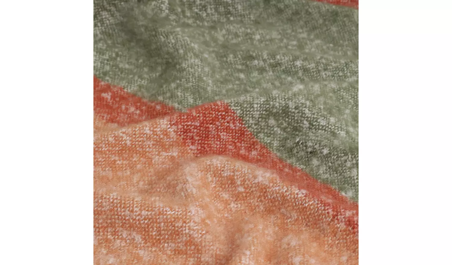 Habitat Faux Mohair Stripe Throw - Multicoloured - 125X150cm