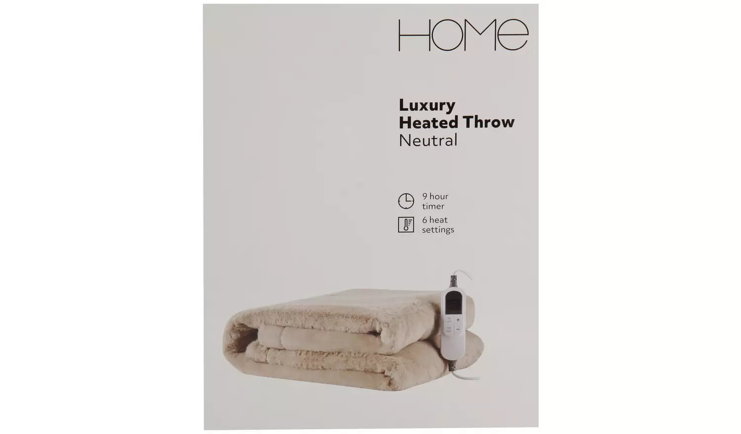 Home Neutral Heated Throw
