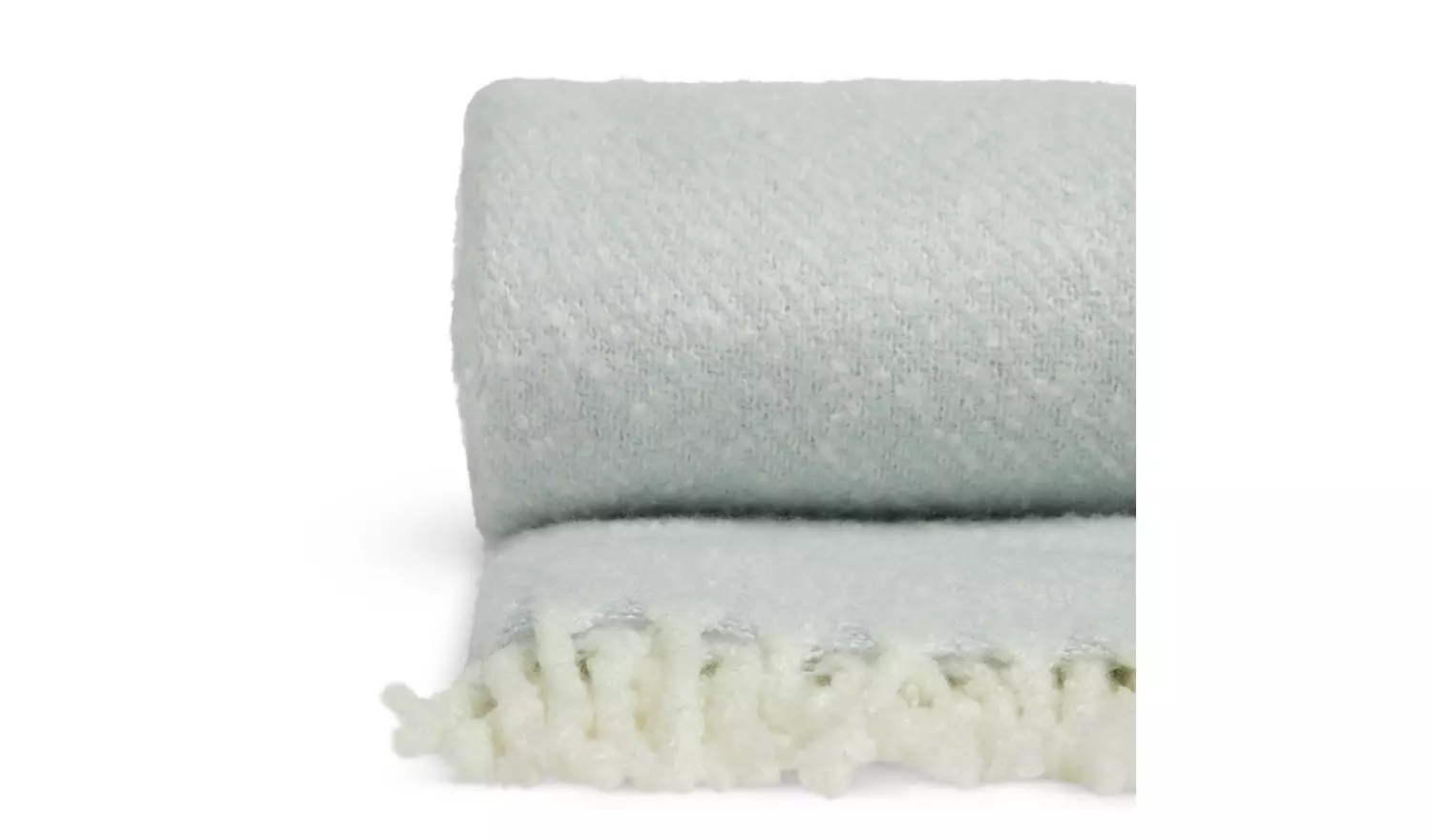 Habitat Woven Brushed Throw - Blue - 125x150cm