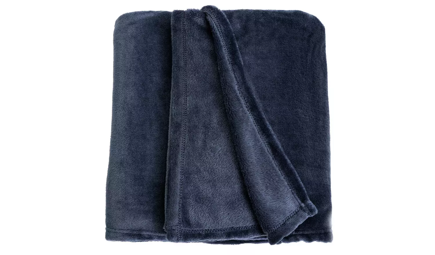 Argos Home Fleece Throw - Navy - 125X150cm