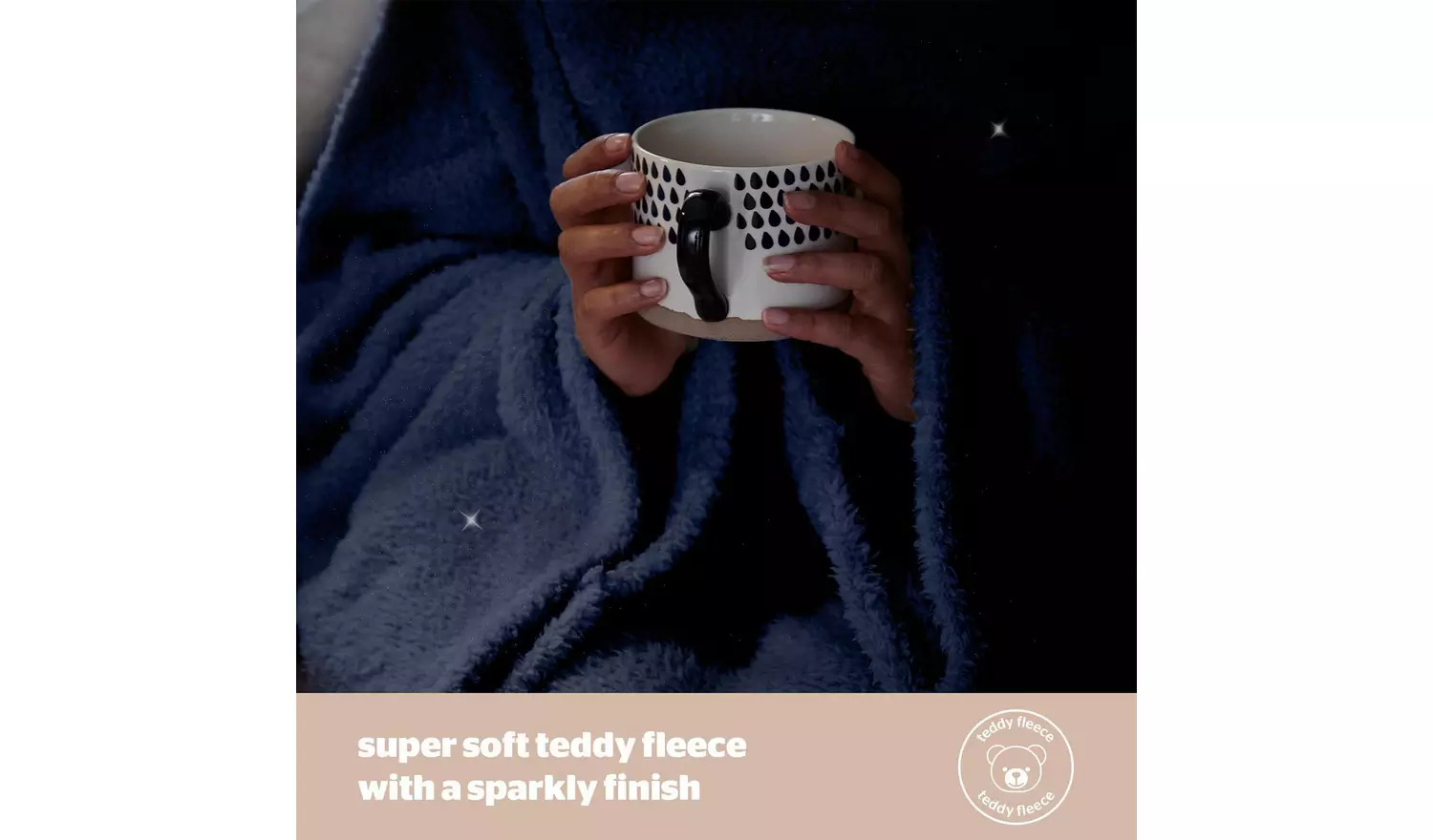 Silentnight Navy Sparkle Snugsie Wearable Blanket