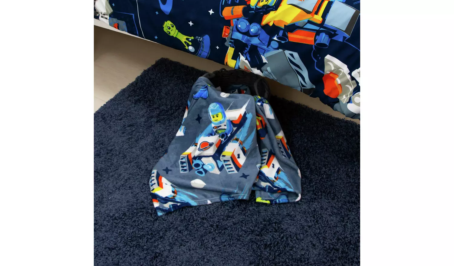 LEGO City Fleece Throw - Blue - 150x100cm