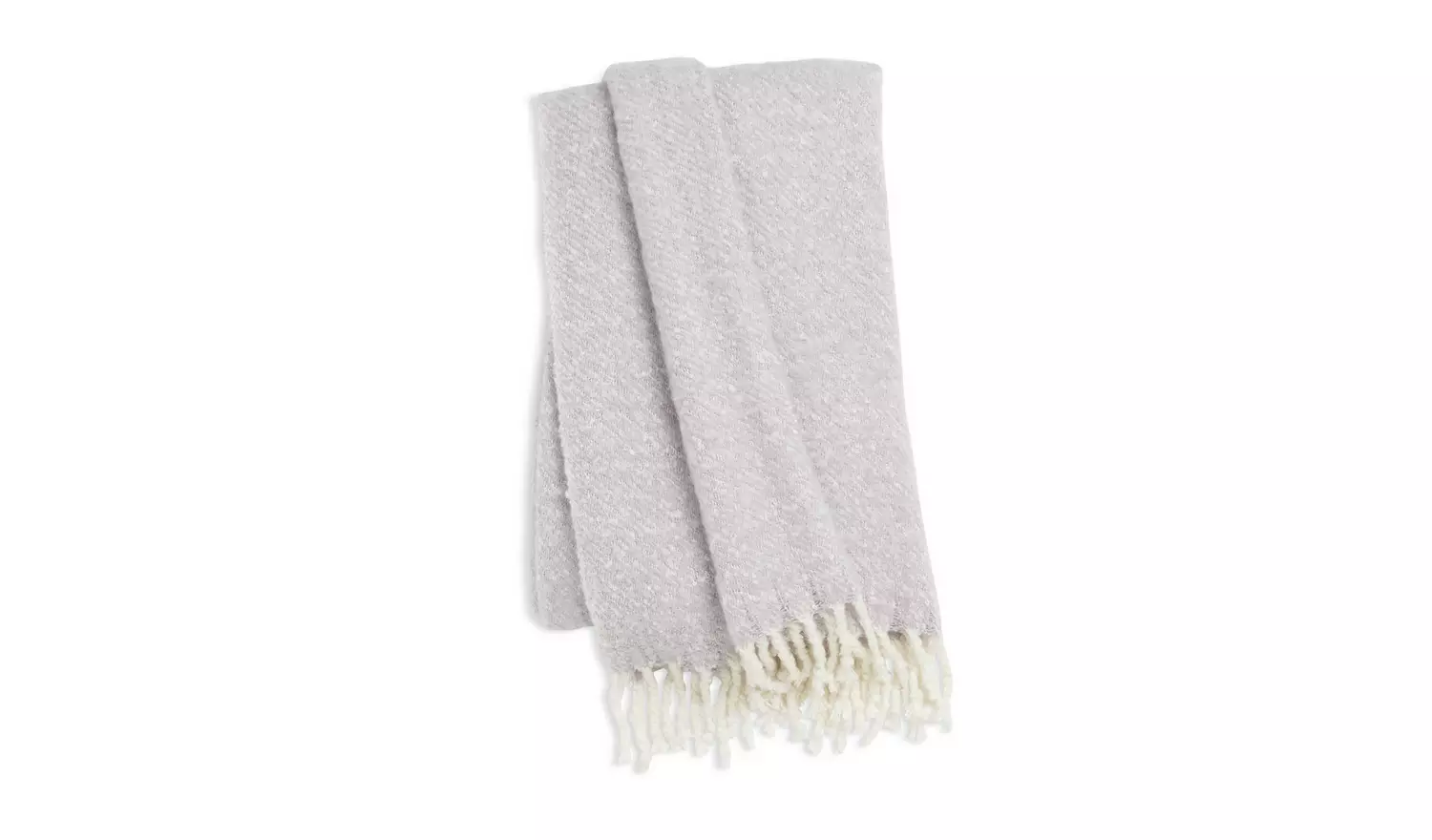 Habitat Textured Faux Mohair Throw - Lilac - 125x150cm