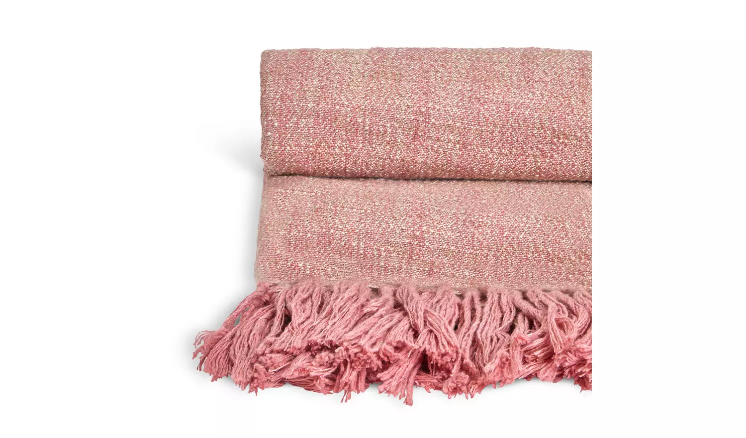 Habitat Woven Throw - Rose - 125x150cm