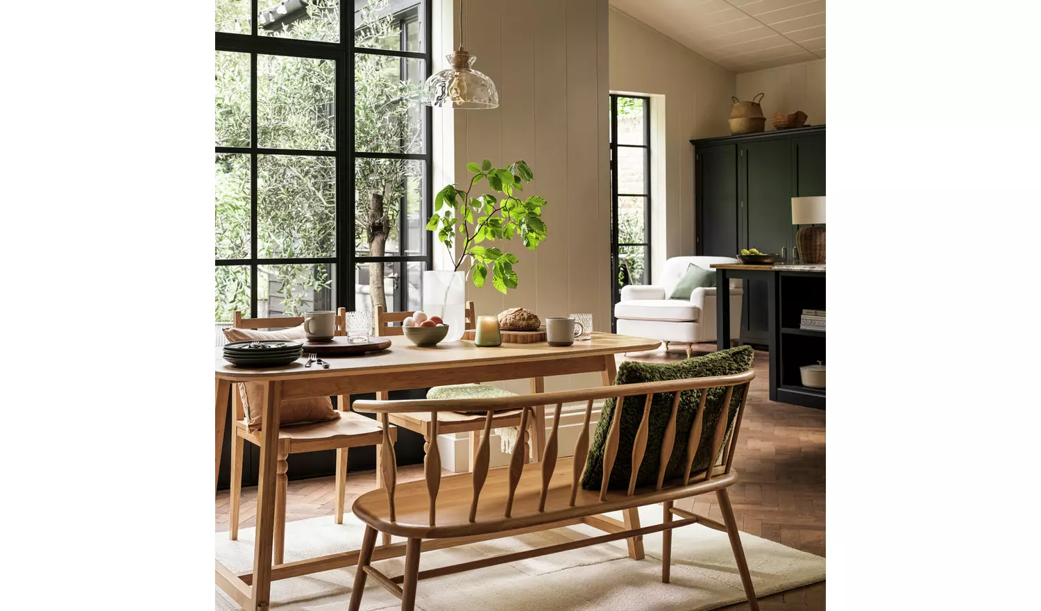 Habitat Faux Mohair Throw - Moss Green - 125x150cm