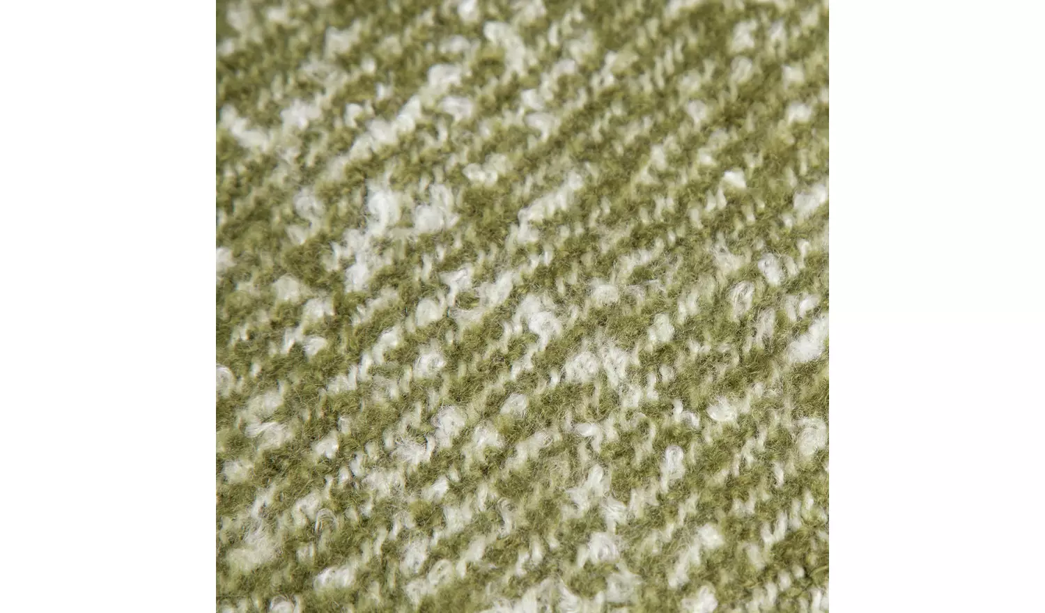 Habitat Faux Mohair Throw - Moss Green - 125x150cm